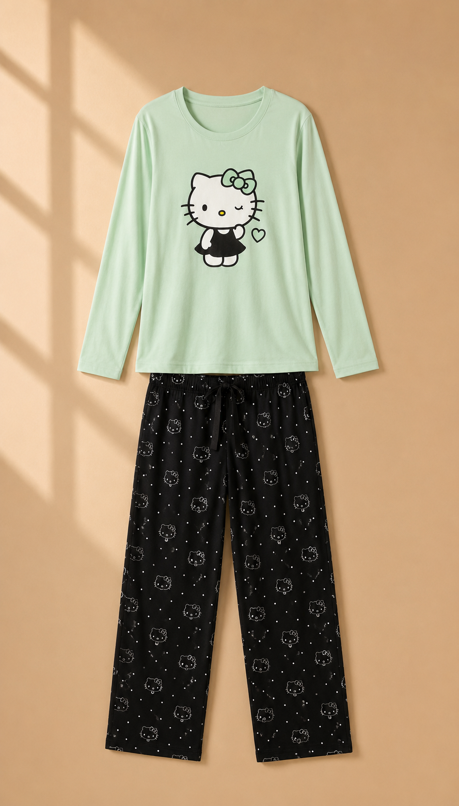 Pijama de Algodón Pima Manga Larga