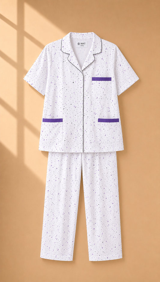Pijama Hospitalaria para Mujer – Algodón Jersey