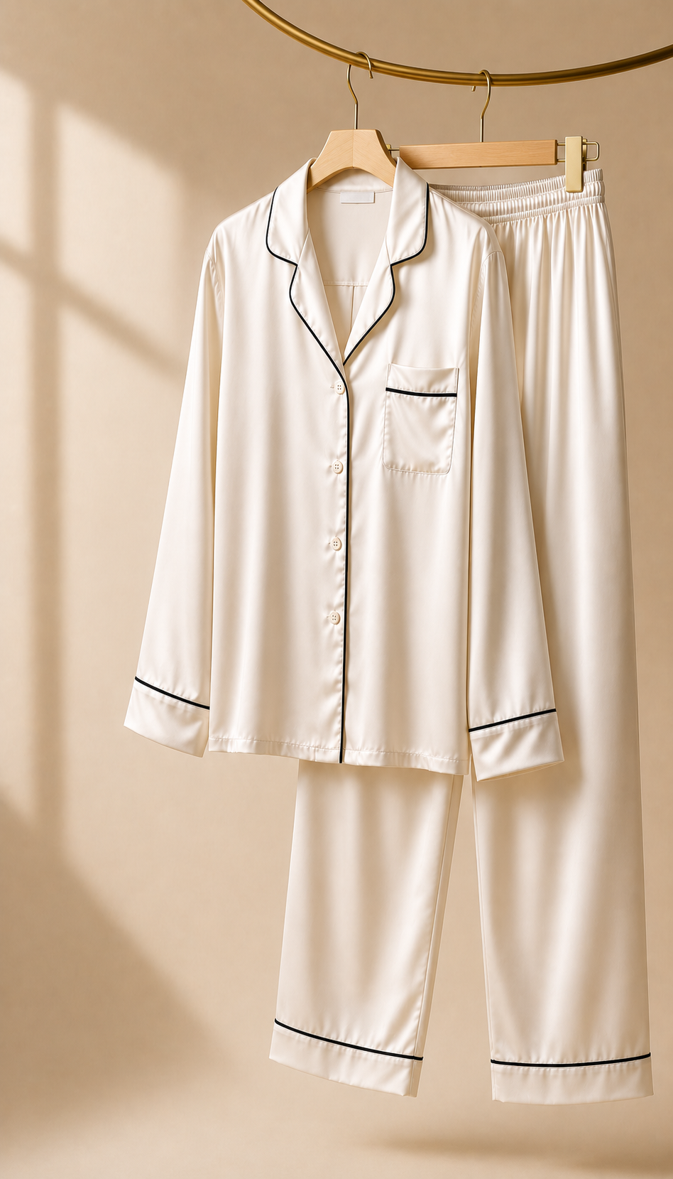 Pijama en seda satín premium