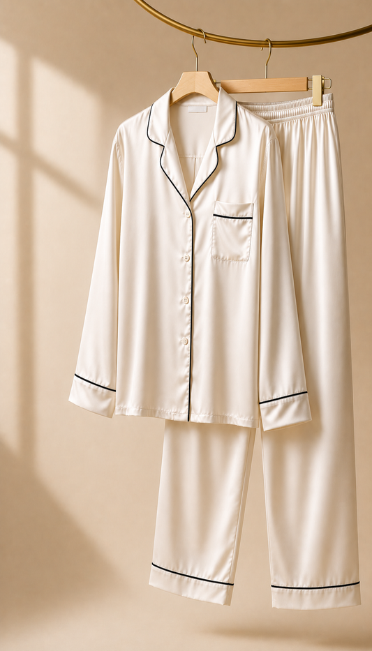 Pijama en seda satín premium