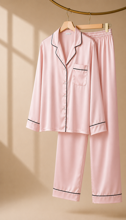 Pijama en seda satín premium
