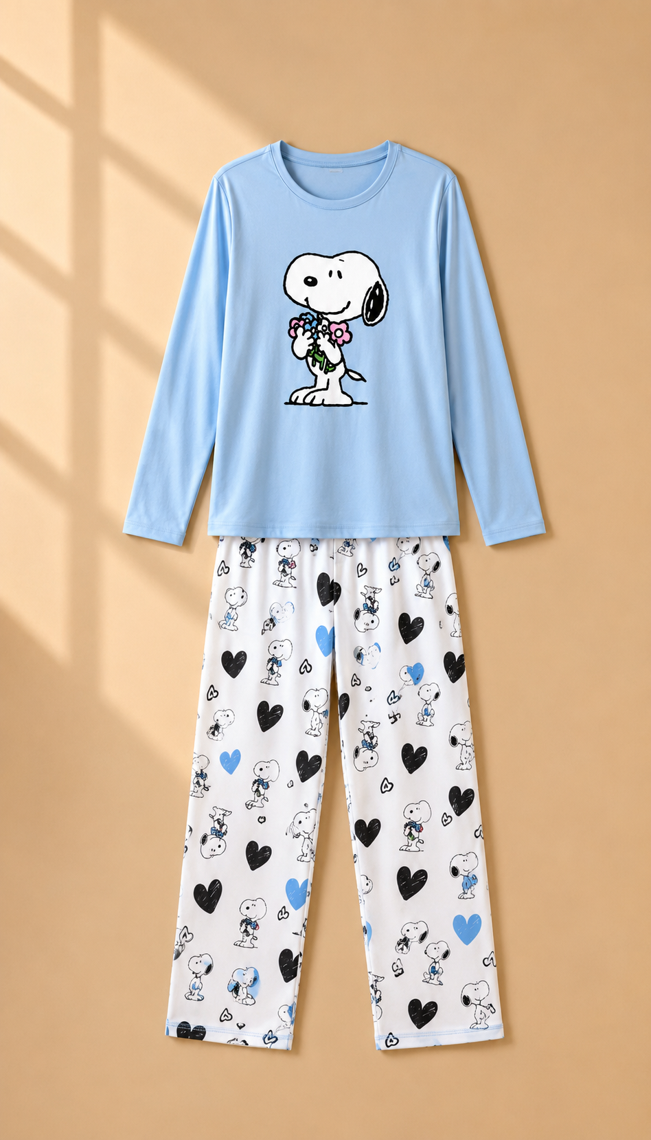 Pijama de Algodón Pima Manga Larga