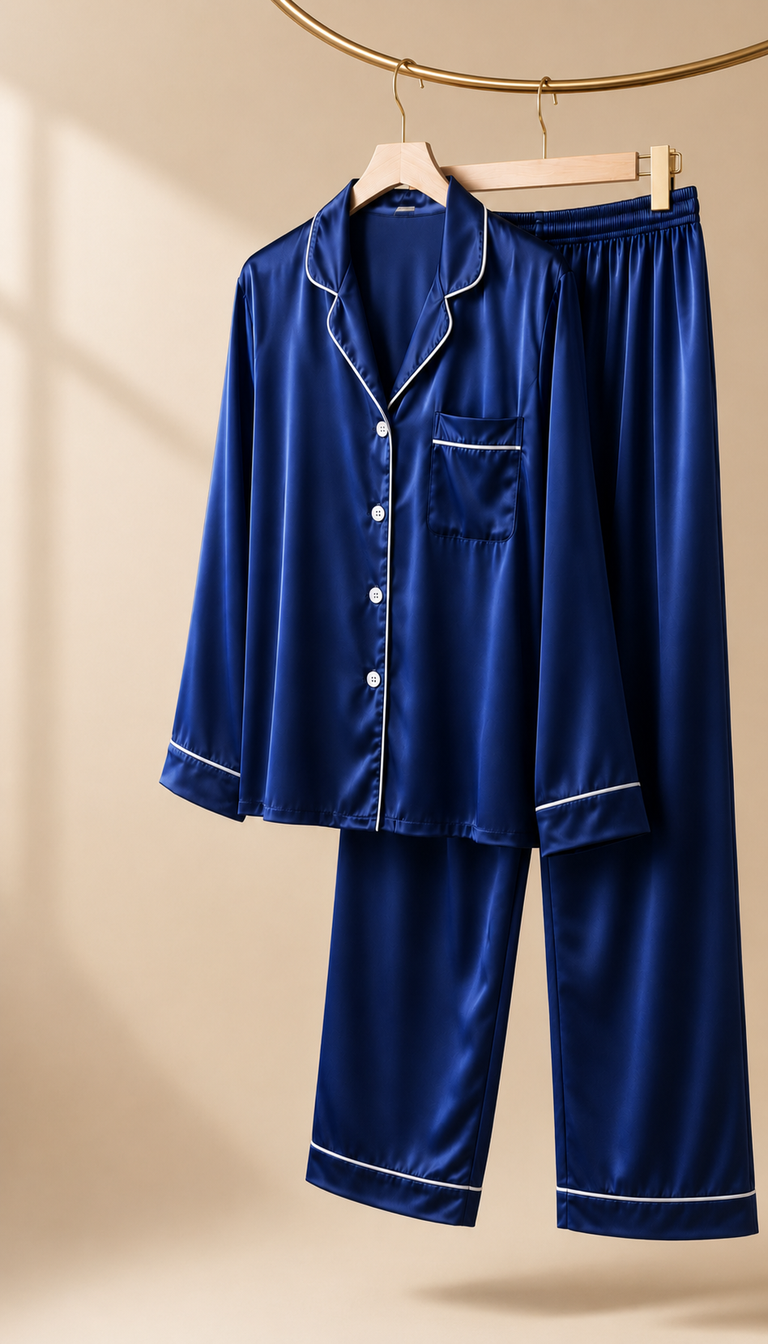 Pijama en seda satín premium